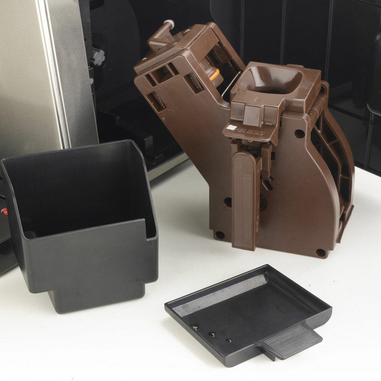 Cafetera Acopino Modena One Touch Cepillado Inox Negro