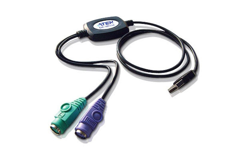 EAN 4710423772687 - ATEN UC10KM-AT cable ps/2 0,9 m 2x 6-p Mini-DIN USB A Negro imagen 1