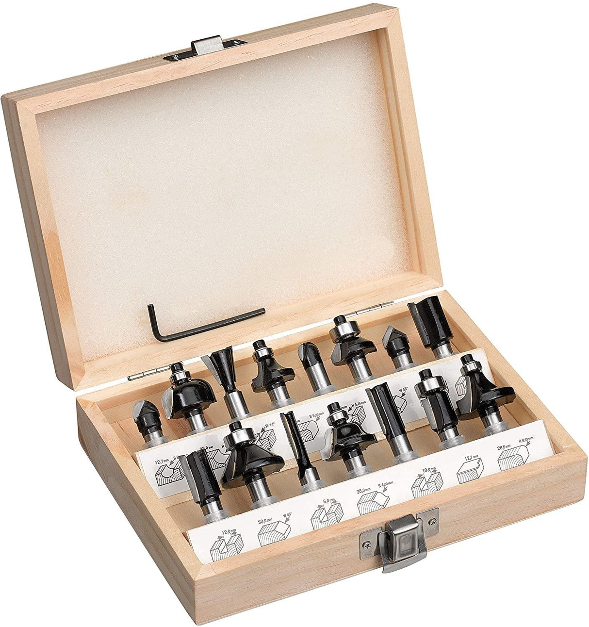 Juego De Cortadores Einhell Hm, 15 Piezas, Para Enrutadores