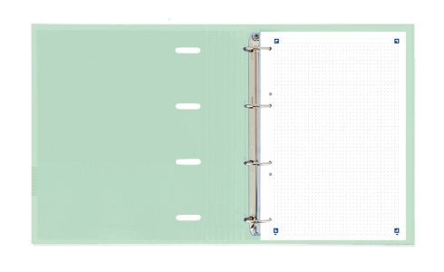Oxford Carpeta Anillas Ebinder 4x25mm Live&Go Polyfoam C/Recambio A5+ Dots Pastel