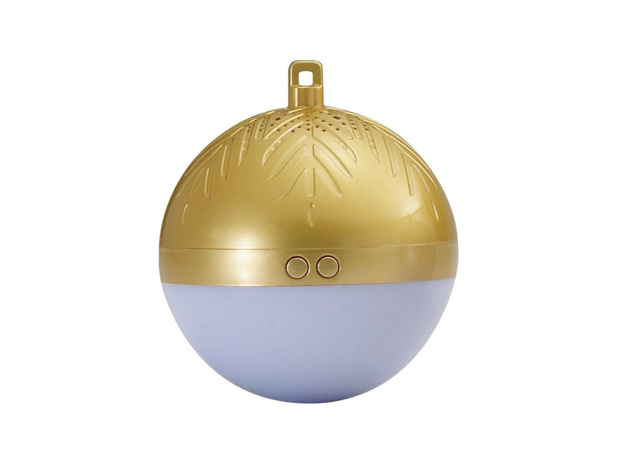 Altavoz Bluetooth Conceptronic Tariq Bola De Navidad Con Luz Led Tws Color Dorado