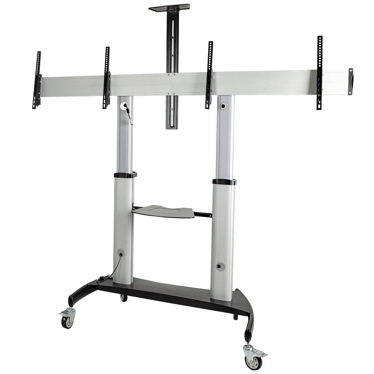 EAN 0065030891653 - StarTech.com STNDMTVDUO soporte para TV 152,4 cm (60") Negro, Plata imagen 1