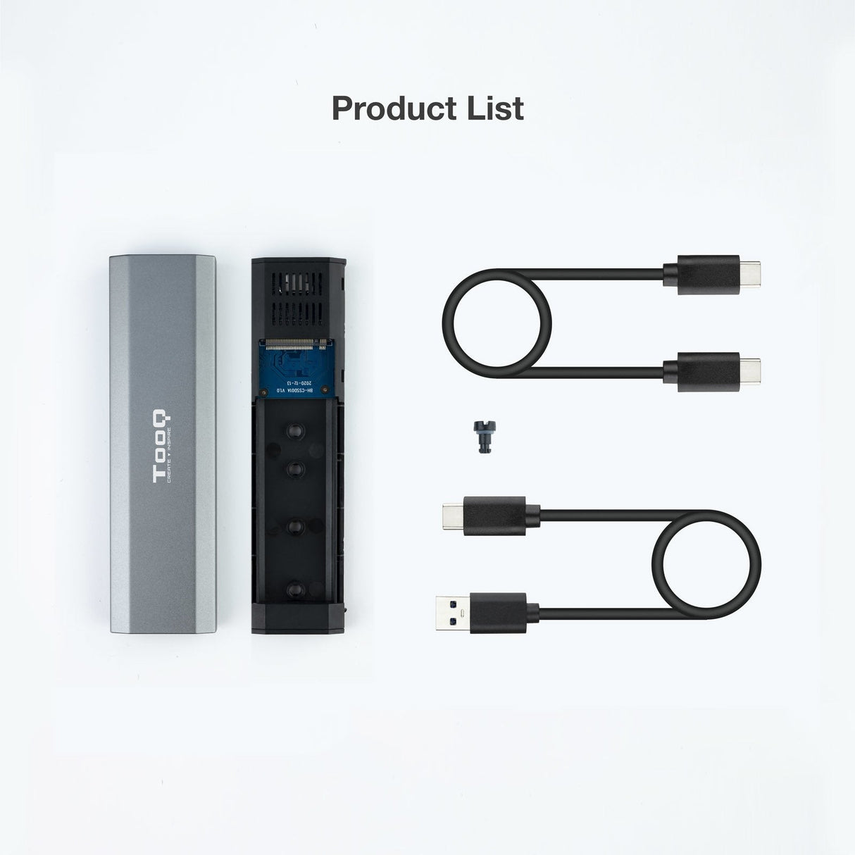 Tooq Shura Carcasa Externa Ssd M.2 Ngff/Nvme Usb-C 3.1 Gen2
