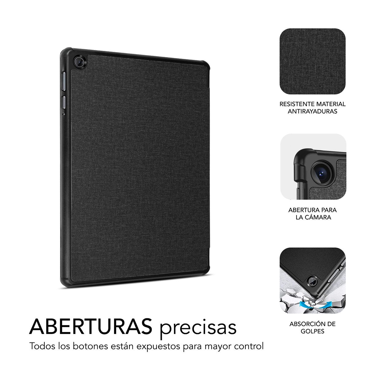 Funda Subblim Shock Case Cst-5sc110 Para Tablet Lenovo M10 Fhd Plus Tb-X606 De 10.3' Negra