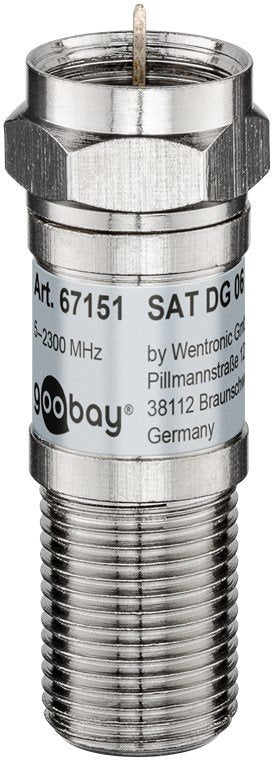 Sat Attenuator 6db - 5-2300 Mhz, Attenuation Value: 6 Db