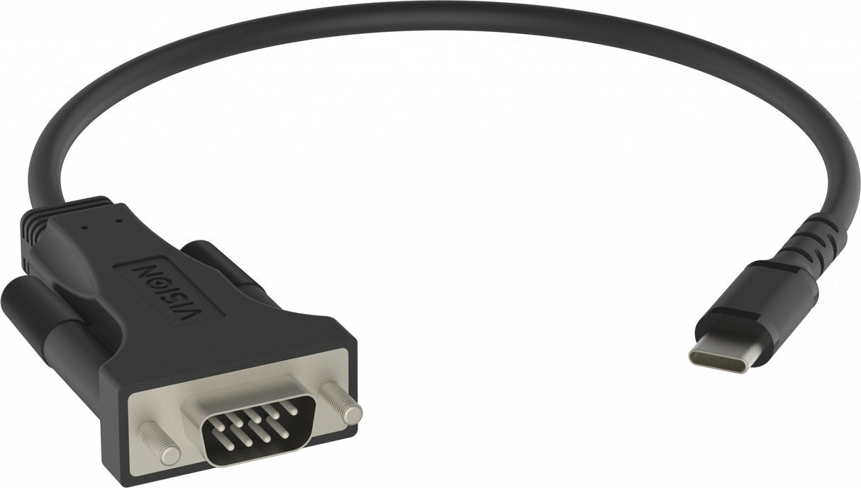 EAN 5696996000008 - Vision TC-USBCSER/BL cable de serie Negro RS-232 USB-C imagen 1