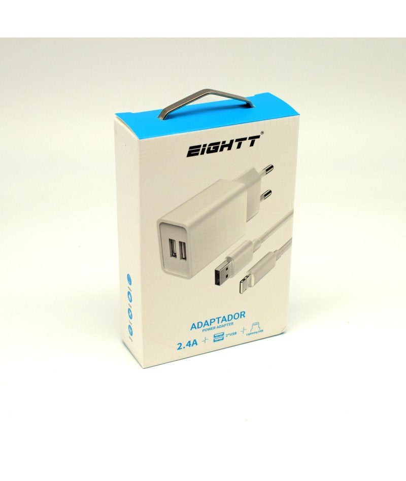 Eightt Cargador Ecw-Ip Smartphone Tablet Lightning 5v 2.4a