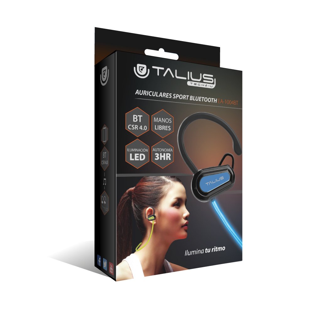 EAN 8436550233667 - TALIUS EA-1004BT Auriculares Inalámbrico Dentro de oído Deportes MicroUSB Negro, Rosa imagen 4