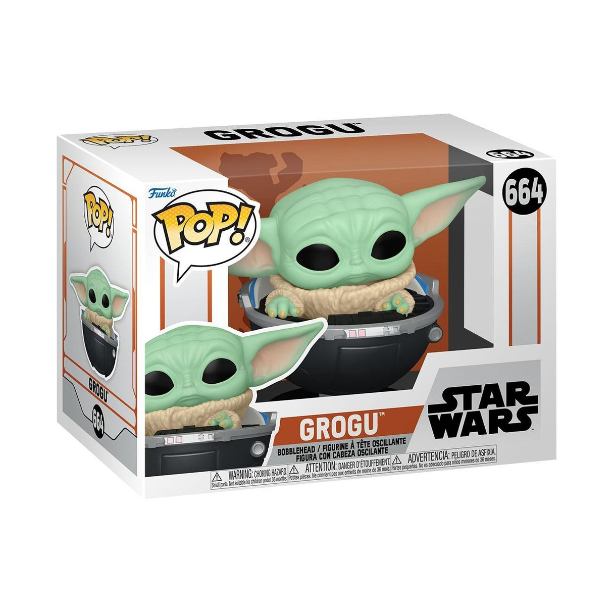 EAN 0889698765510 - FUNKO POP! Grogu in Hovering Pram imagen 2