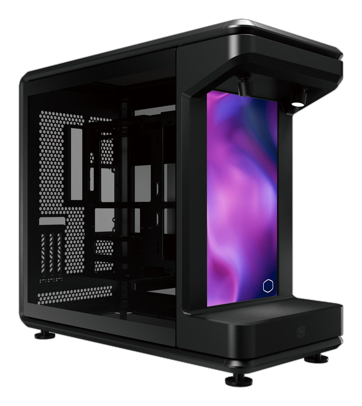 Caja Pc Cooler Master Masterframe 360 Stage Lcd (Negro, Tempered Glass X 2) Mf360-Khnn-S02