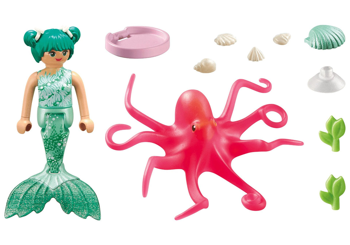 Playmobil 71503 Princesa Sirena Mágica Con Pulpo Que Cambia De Color