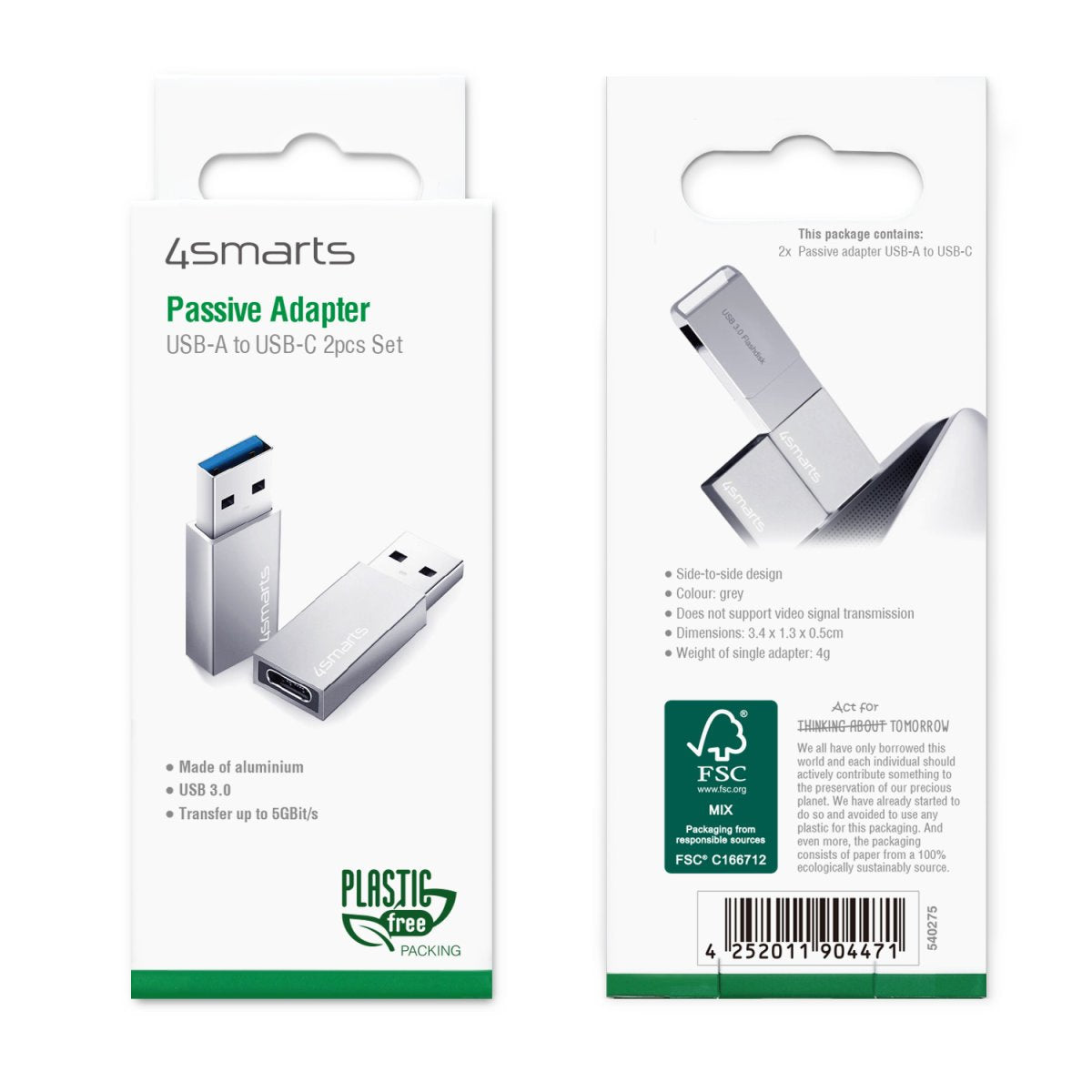 EAN 4252011904471 - 4smarts 540275 tarjeta y adaptador de interfaz USB Tipo C imagen 5