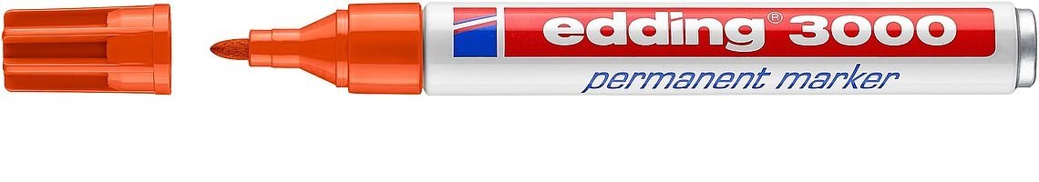 Edding Marcador Permanente 3000 Naranja