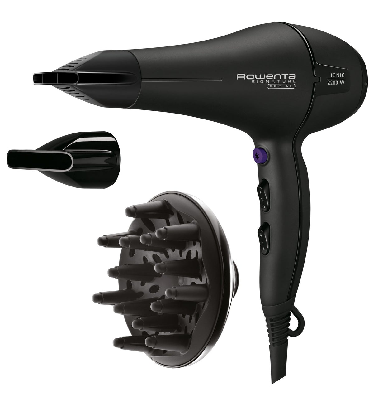 EAN 3121040061794 - Rowenta Signature Pro CV7840 secador 2200 W Negro imagen 2