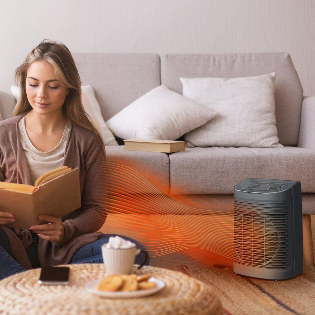 EAN 3121040089606 - Rowenta Instant Comfort SO6511 Interior Gris 2200 W Ventilador eléctrico imagen 10