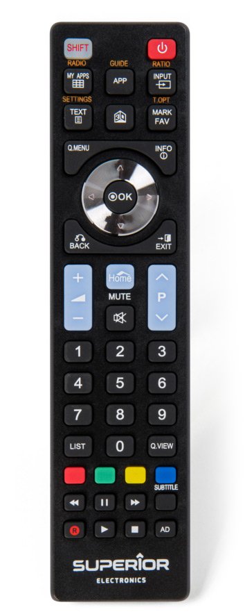 EAN 8054242080438 - Superior Electronics SUPTRB007 mando a distancia IR inalámbrico TV Botones imagen 1