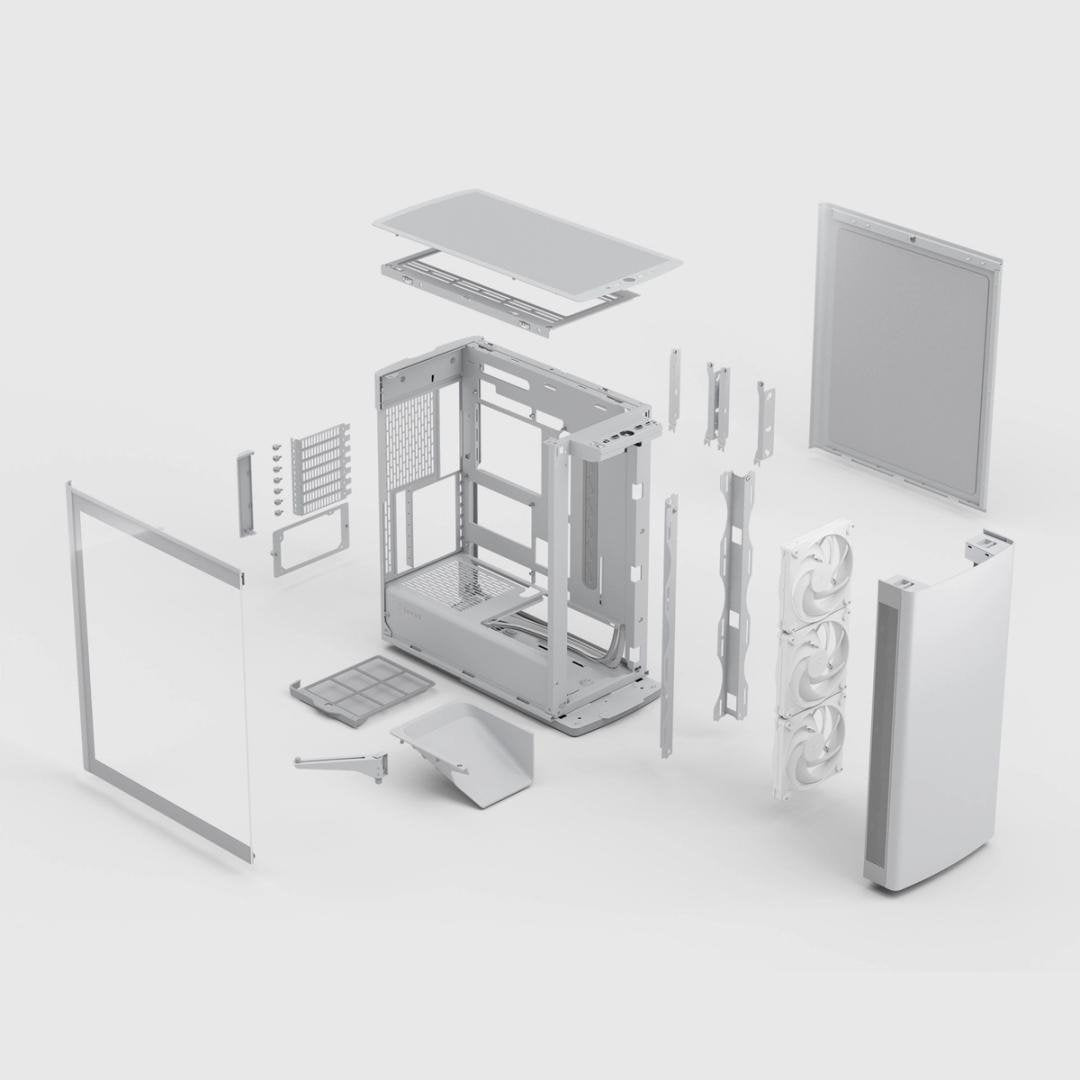 EAN 7340172713401 - Fractal Design Define One Light TG Clear Tint Midi Tower Blanco imagen 5