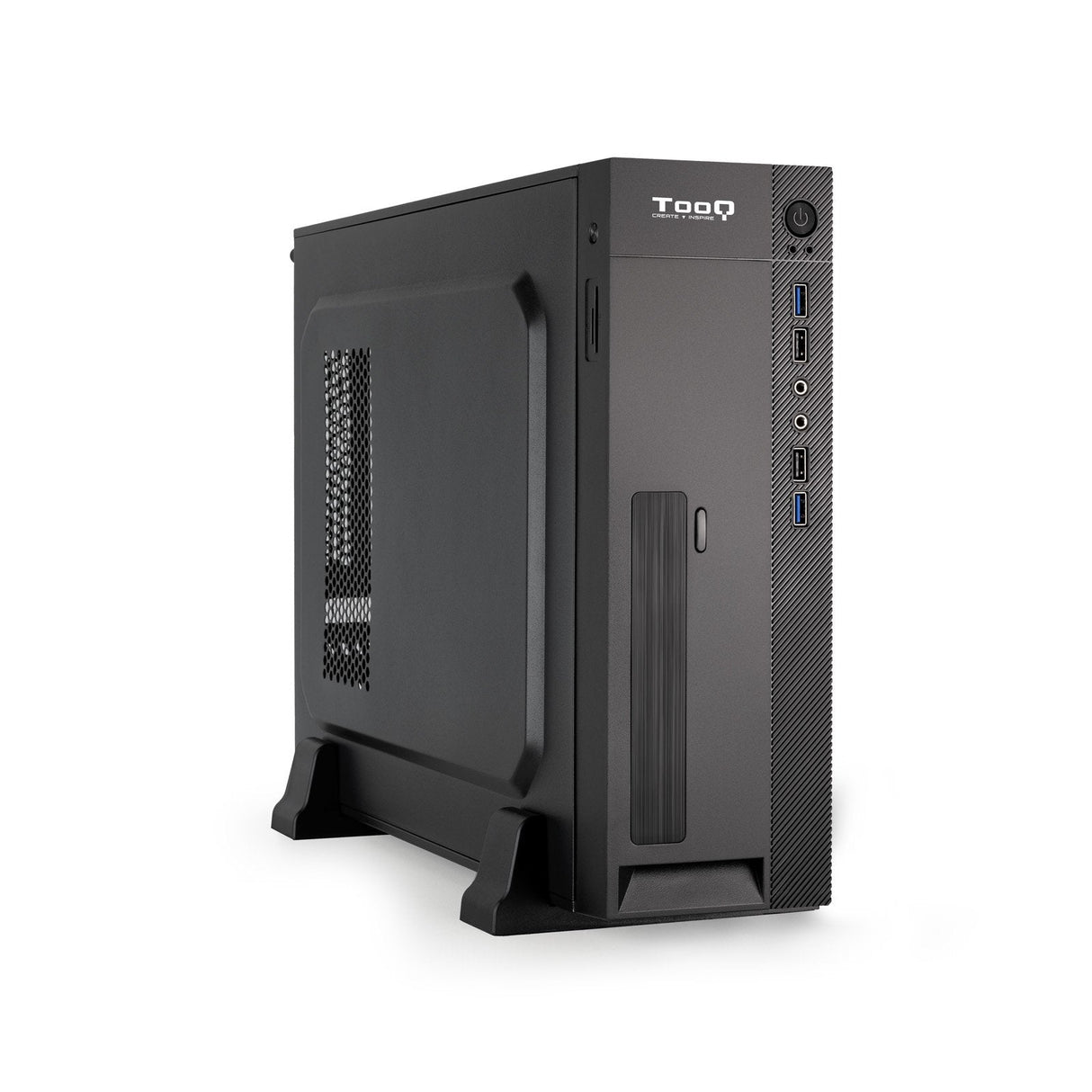 Tooq Caja Slim Matx Tqc-3008u3cd 500w Lector Tarjetas - Negro