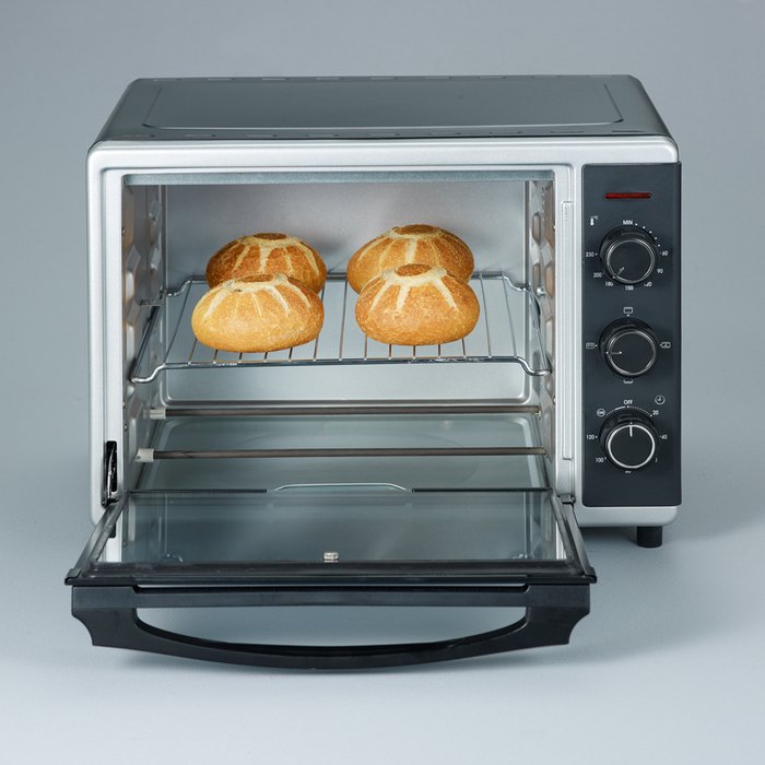 Severin To 2056 Horno Eléctrico 30 L 1600 W Negro, Acero Inoxidable