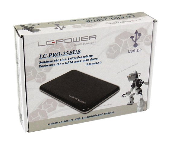 Lc-Power Lc-Pro-25bub Caja Para Disco Duro Externo 2.5" Caja De Disco Duro (Hdd) Negro