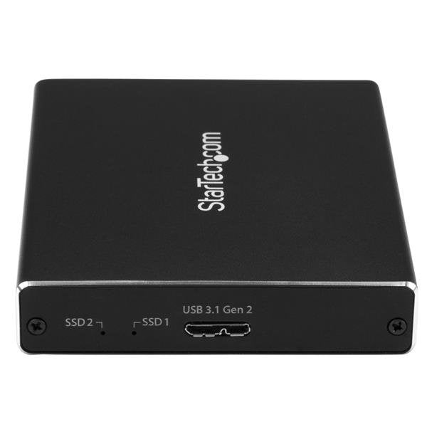 Caja 2 Bahias M.2 Ngff Usb 3.1 Accs Raid Caja Externa Usb-C Usb-A
