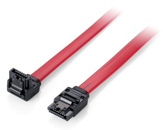 Cable Serial Ata Iii Equip Acodado 0.5m Con Clip De Seguridad 111902