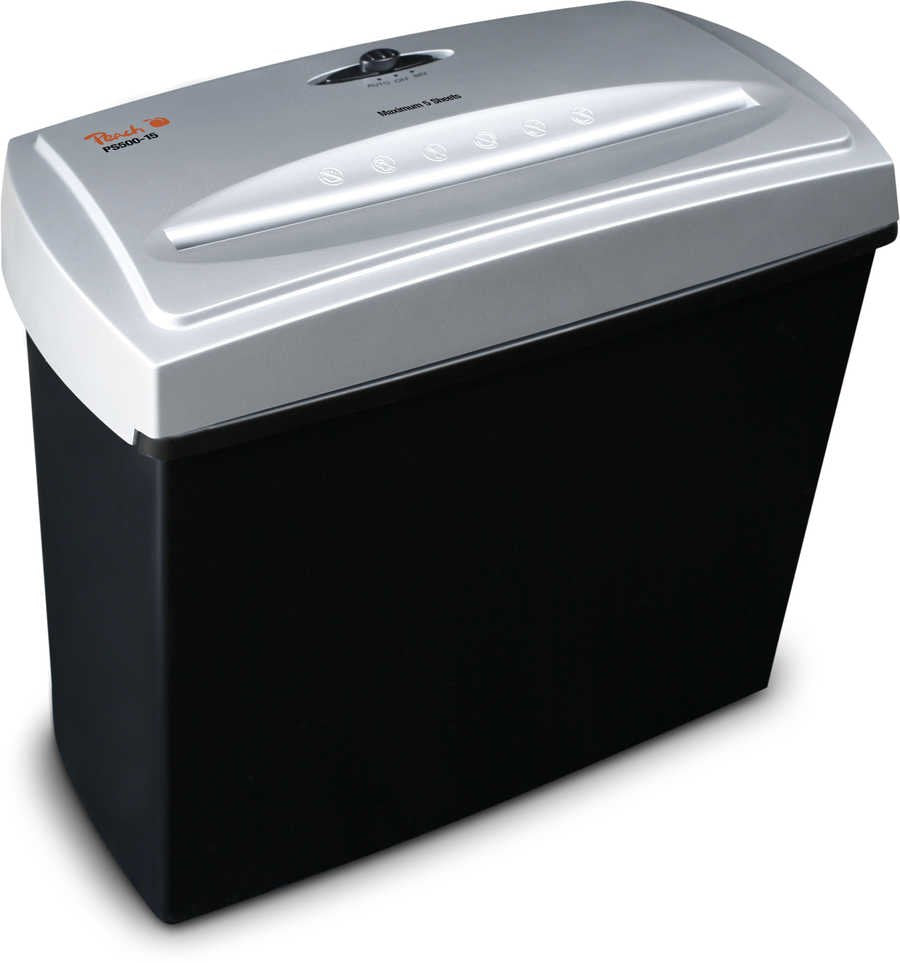 Destructora De Documentos Con Corte De Partículas De Melocotón Ps500-15 Negro/Plata Ps500-15