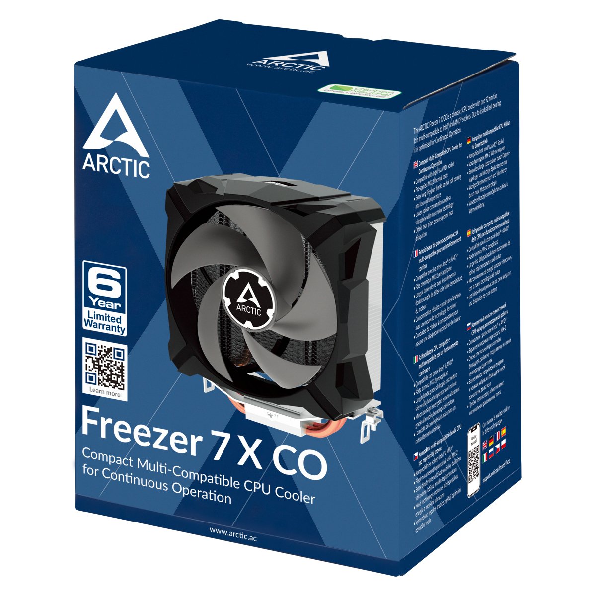 EAN 4895213702485 - ARCTIC Freezer 7 X CO Procesador Refrigerador de aire 9,2 cm Aluminio, Negro 1 pieza(s) imagen 7