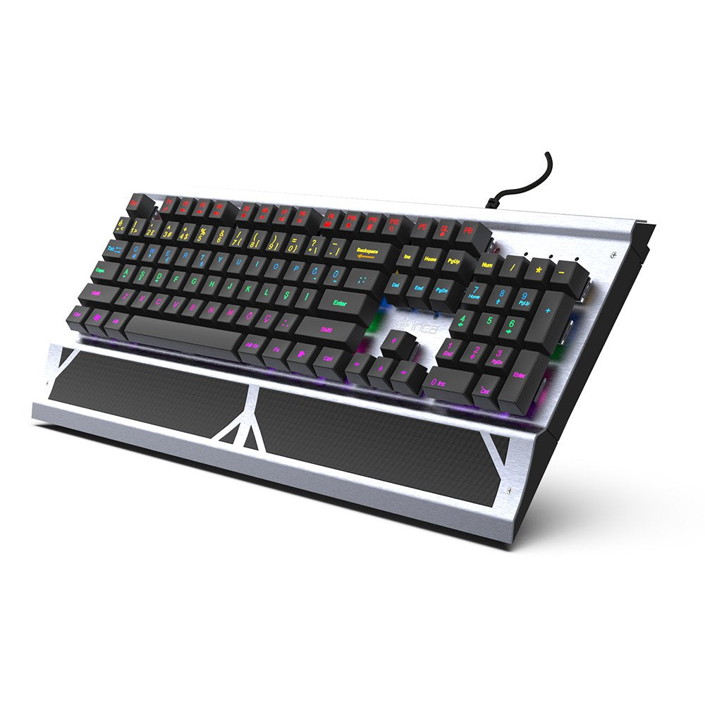 Teclado Aleman Inca Gaming Ikg-444 Mechanisch, Rgb Retail