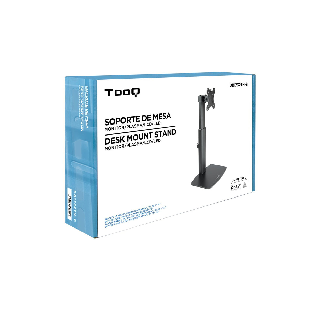EAN 8433281008403 - TooQ DB1732TN-B soporte para monitor 81,3 cm (32") Escritorio Negro imagen 10