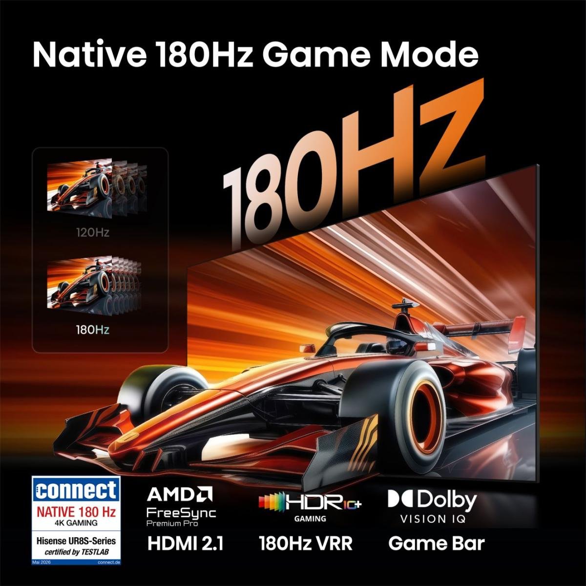 Tv Hisense 65ur8s 65" Serie Ur8 Rgb Miniled