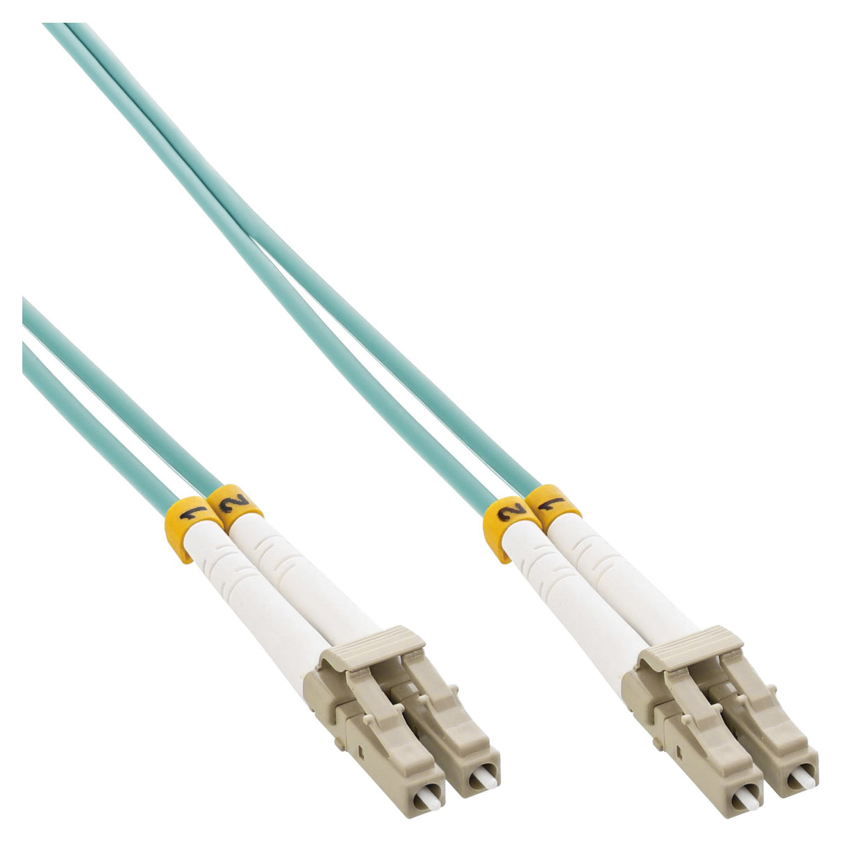 EAN 4043718177714 - InLine 88549O Cable de fibra óptica e InfiniBand 10 m Turquesa, Color aguamarina imagen 1
