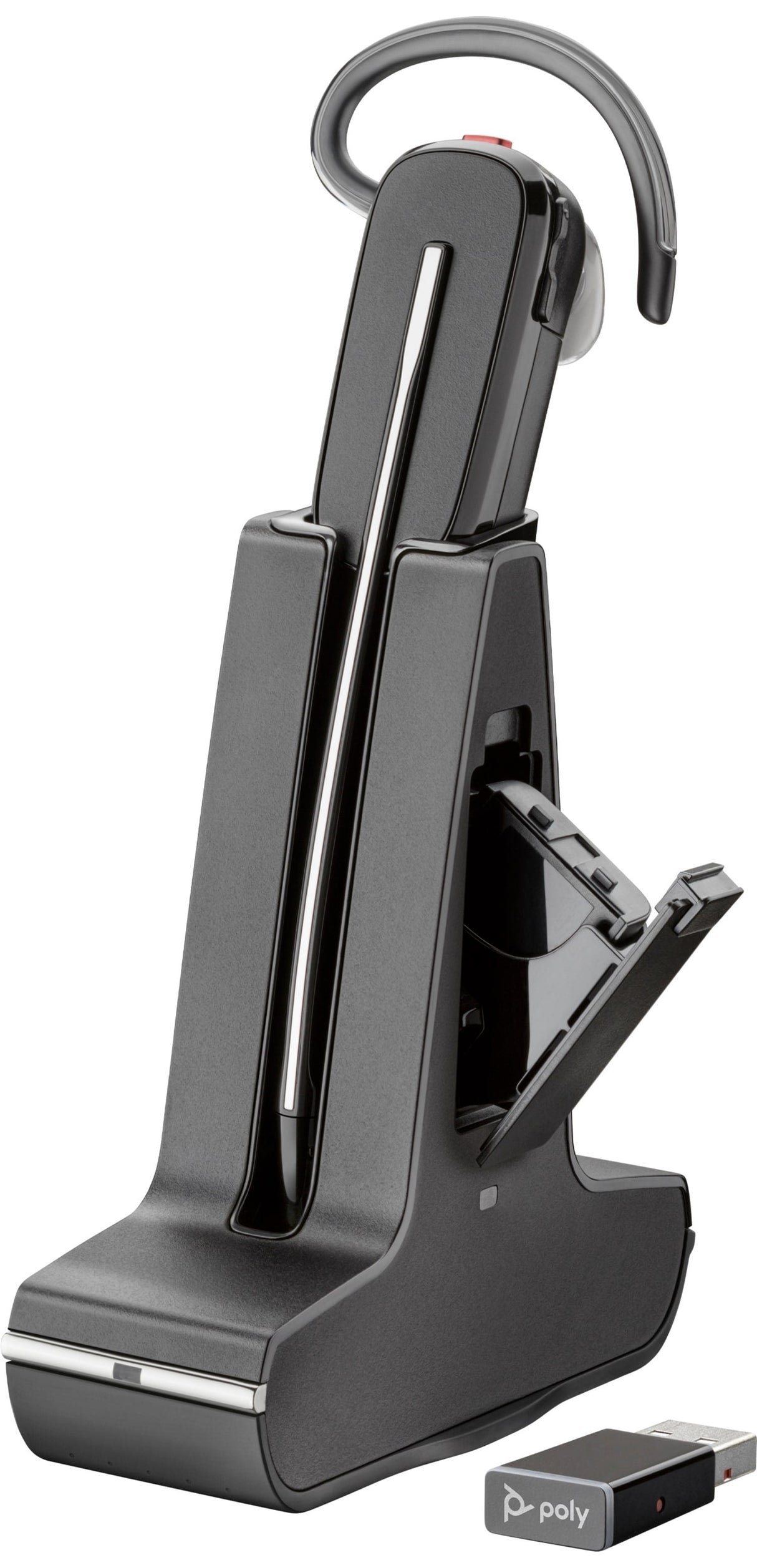 Poly Savi 8245 Auriculares Inalámbrico Gancho De Oreja, Dentro De Oído Oficina/Centro De Llamadas Bluetooth Negro