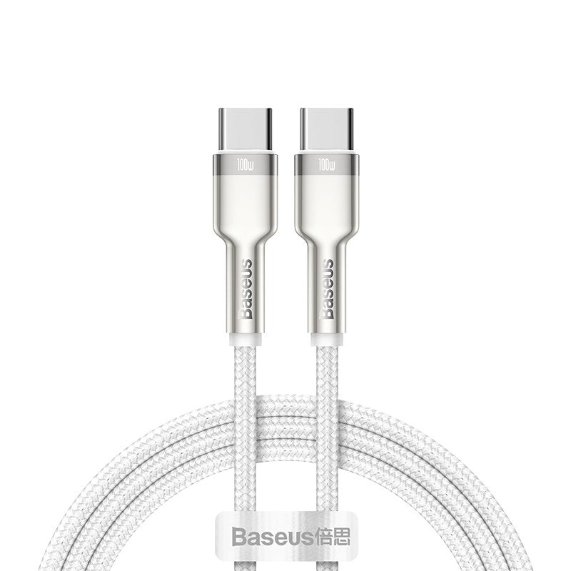 EAN 6953156202375 - Baseus 6953156202375 cable USB USB 2.0 2 m USB C Plata, Blanco imagen 1
