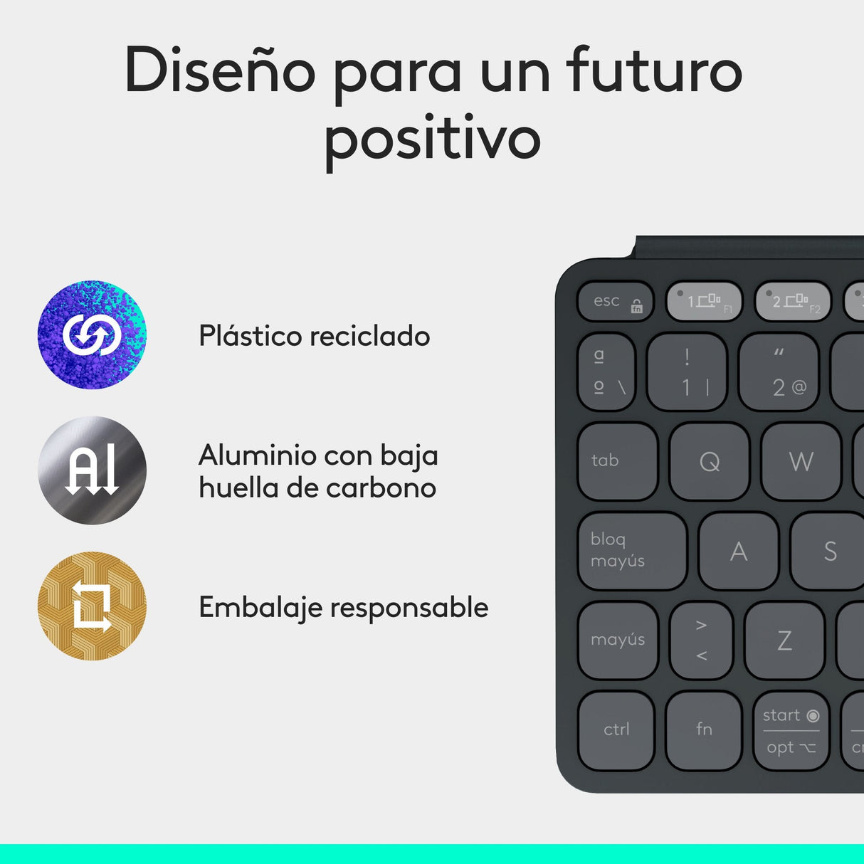 EAN 5099206125773 - Logitech 920-012973 teclado Universal Bluetooth QWERTY Español Grafito imagen 7