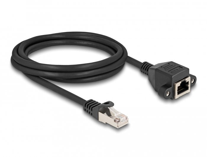 Delock 80194 Cable De Extensión Rj50 Macho A Hembra S/Ftp 2 M Negro