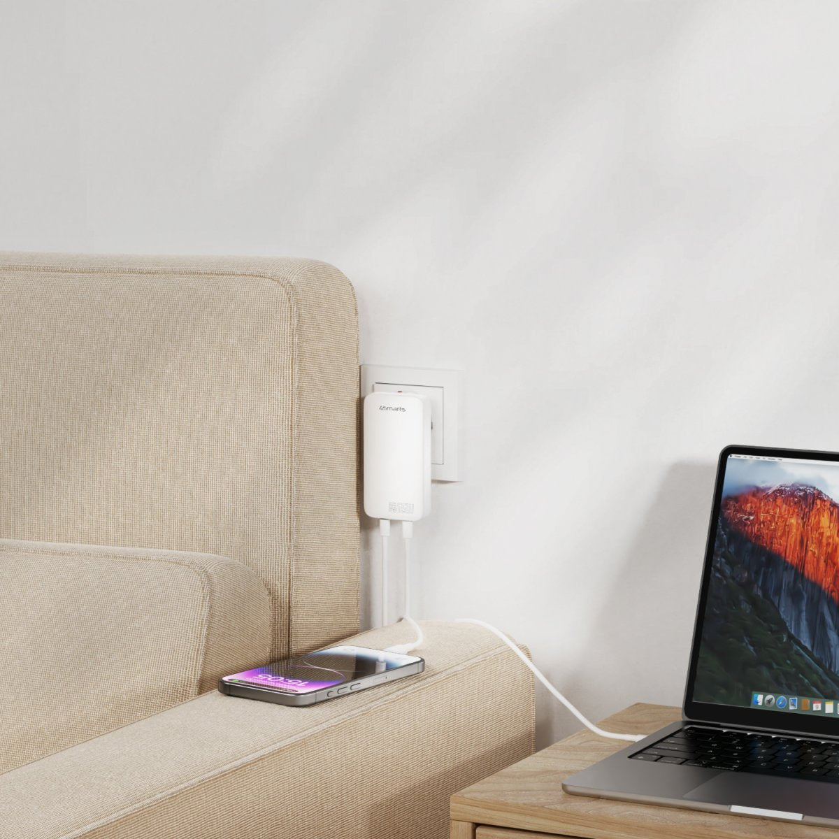 EAN 4252011910564 - 4smarts 542065 cargador de dispositivo móvil Universal Blanco Corriente alterna Interior imagen 2