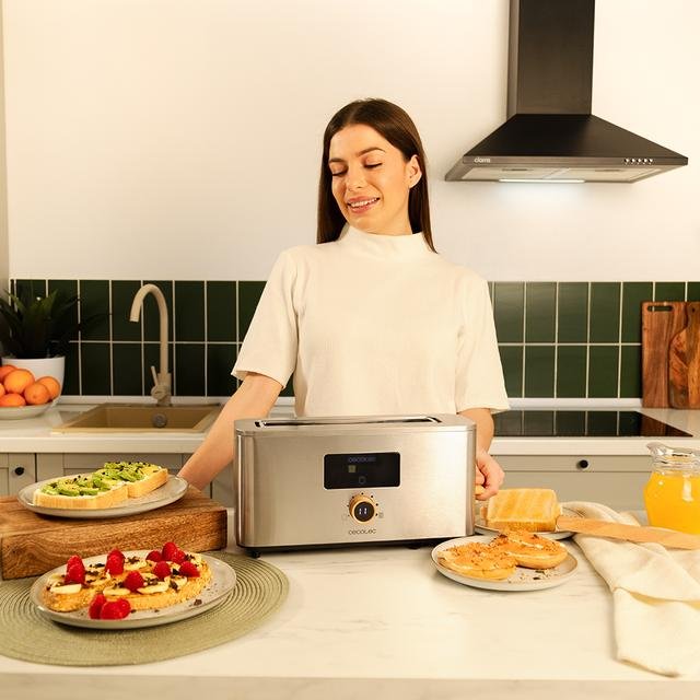 EAN 8435484048453 - Cecotec 04845 tostadora 7 2 rebanada(s) 1000 W Acero inoxidable imagen 4