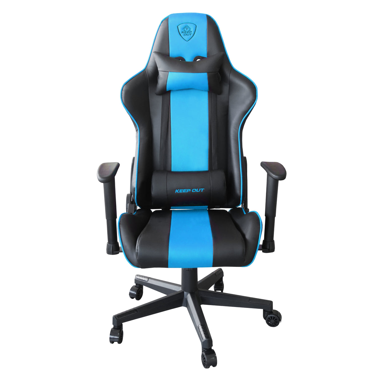 EAN 8435099529033 - KeepOut XSPRO-RACING Silla para videojuegos universal Asiento acolchado Turquesa, Negro imagen 5