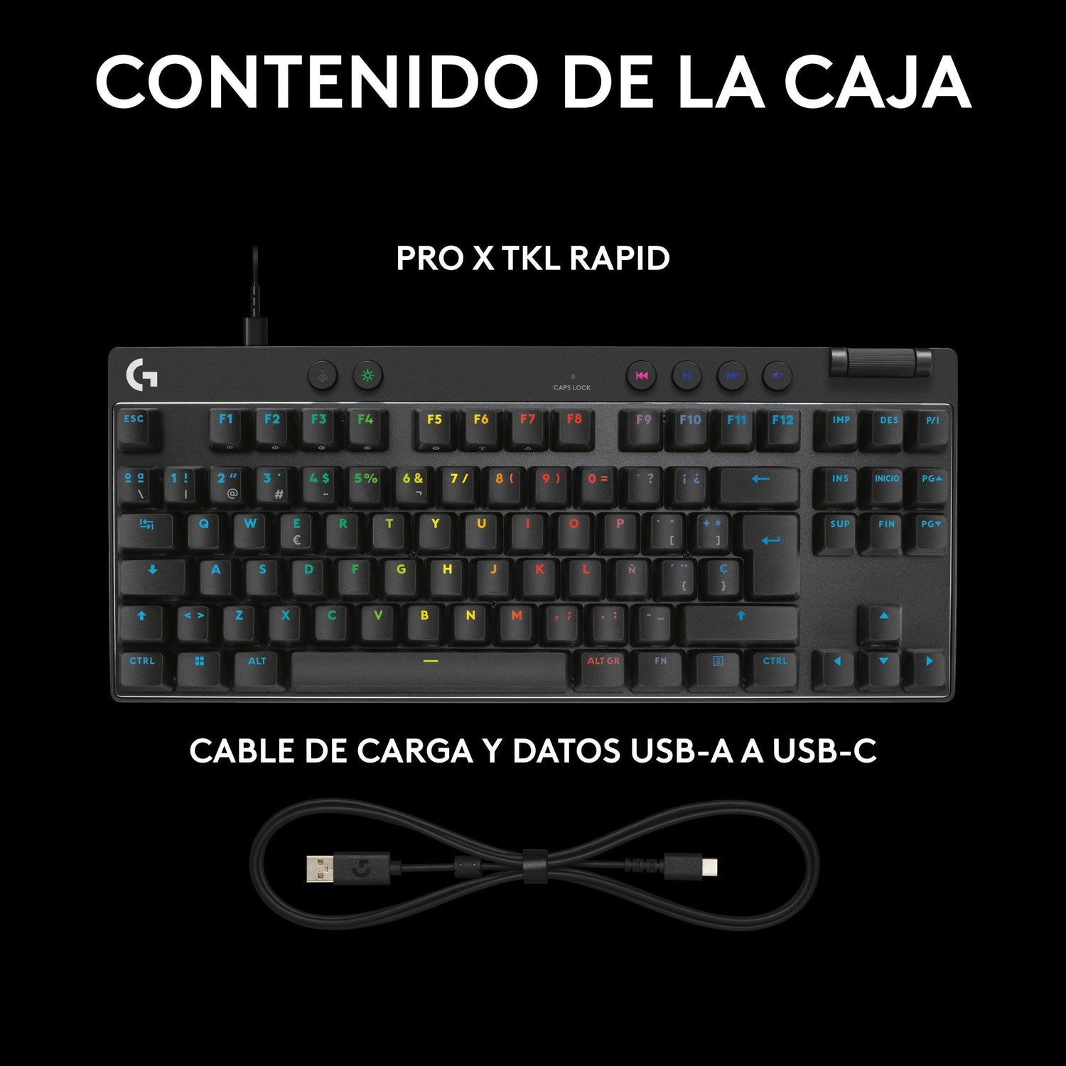 Logitech G Pro X Tkl Rapid Black