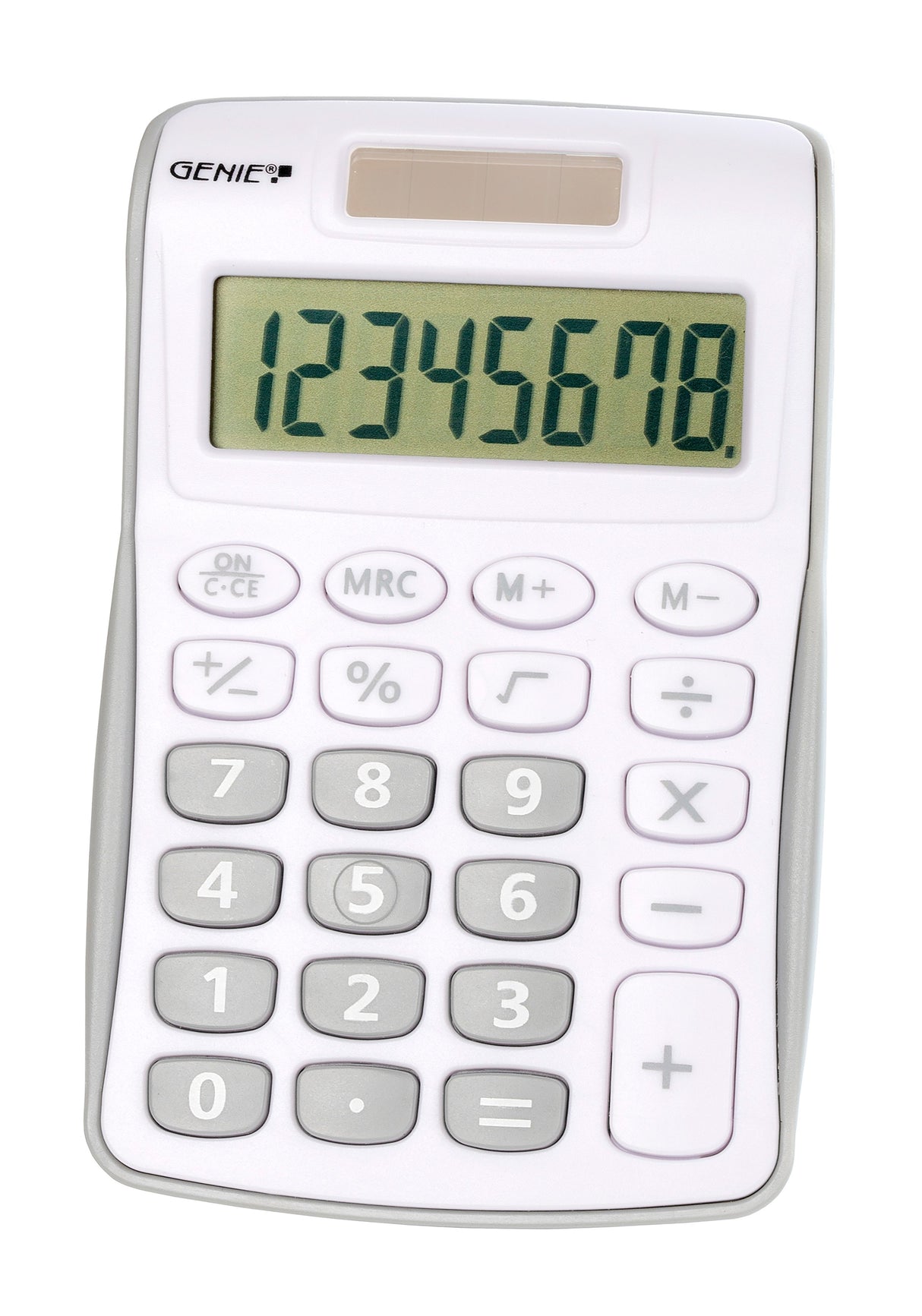 Genie 120 S Calculadora Bolsillo Pantalla De Calculadora Gris, Blanco