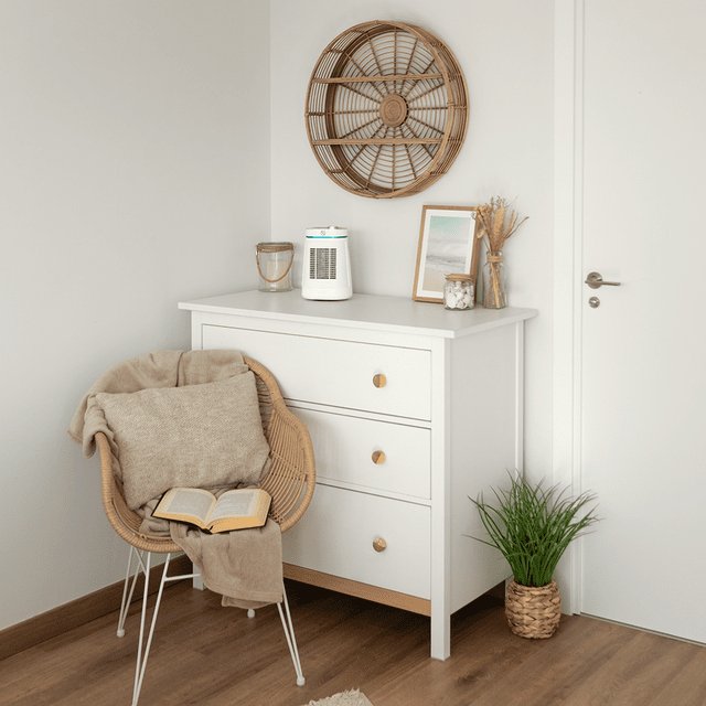 Calefactor Sobremesa Cecotec Ready Warm 1550 Ceramic Rotate Ceramico 1500w- Termostato Regulable - 3 Modos De