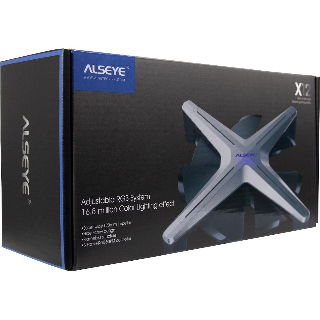 Inter-Tech Alseye X12 Kit Carcasa Del Ordenador Ventilador 12 Cm Gris