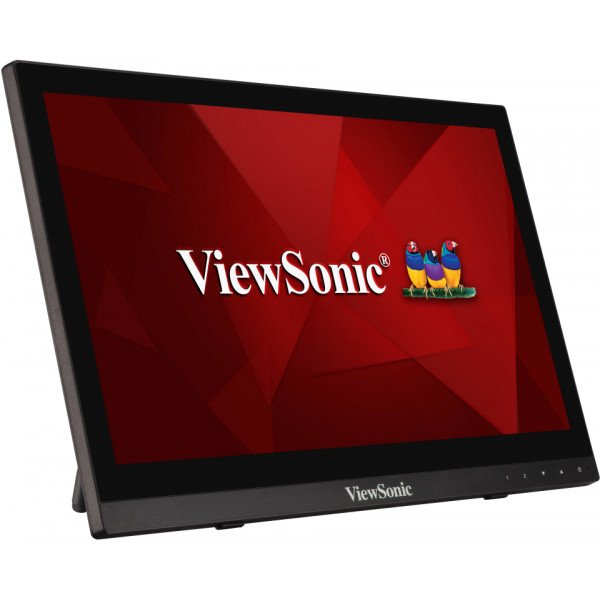 Monitor Viewsonic 15.6 Td1630-3 Tactil Negro 1xhdmi/1xvga/1xusb/1366x768/12ms/Vesa 75x75/Mmedia Td1630-3