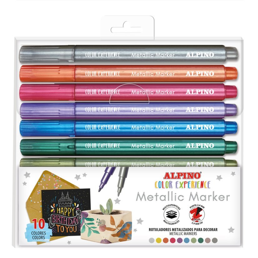 EAN 8413240614203 - Alpino AR001086 marcador 10 pieza(s) Colores surtidos imagen 2