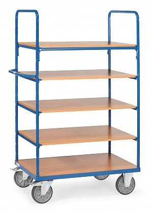 Fetra 8342 Etagenwagen Acero Pulverbeschichtet Traglast Max. 500 Kg Brillantblau