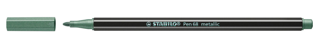 Stabilo Pen 68 Metallic Rotulador Verde Metálico Caja -10u-