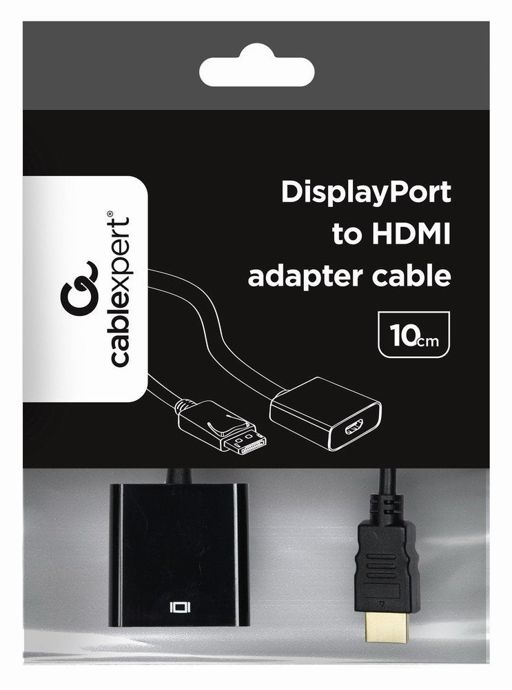 EAN 8716309087728 - Gembird A-DPM-HDMIF-002 adaptador de cable de vídeo 0,1 m DisplayPort HDMI tipo A (Estándar) Negro imagen 2