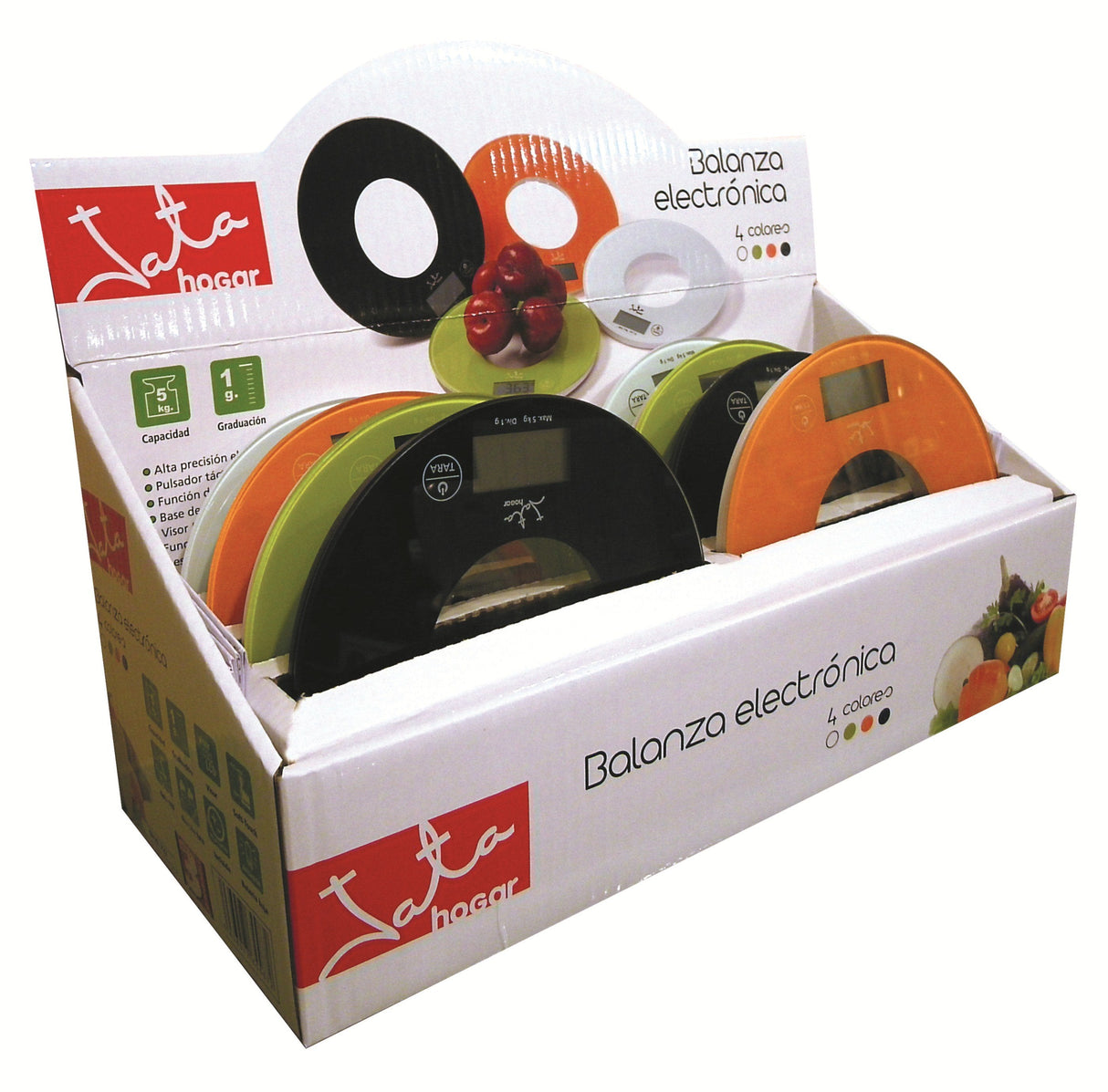 Bascula Redonda 5 Kg Colores Surtidos