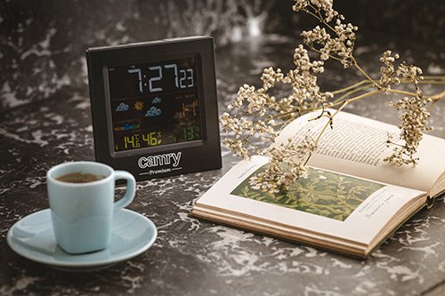 EAN 5902934831499 - Camry Premium CR 1166 estación meteorológica digital Negro AC/Batería imagen 8